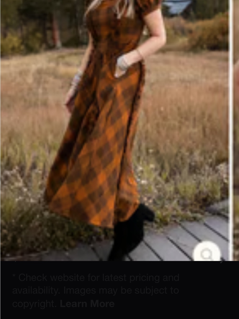 Ivy City Co Plaid Midi Dres